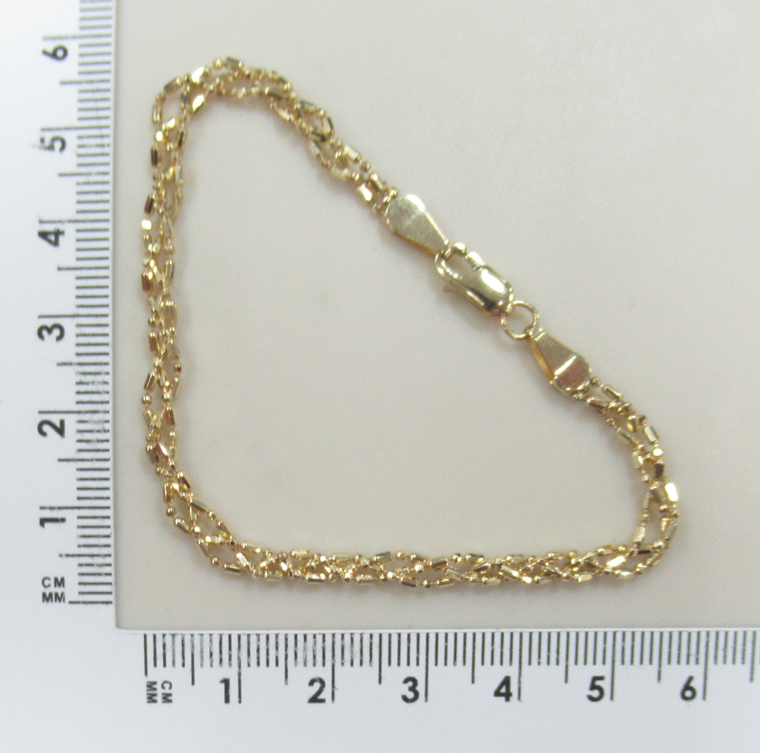 Браслет из желтого золота плетение "Фантазийное"